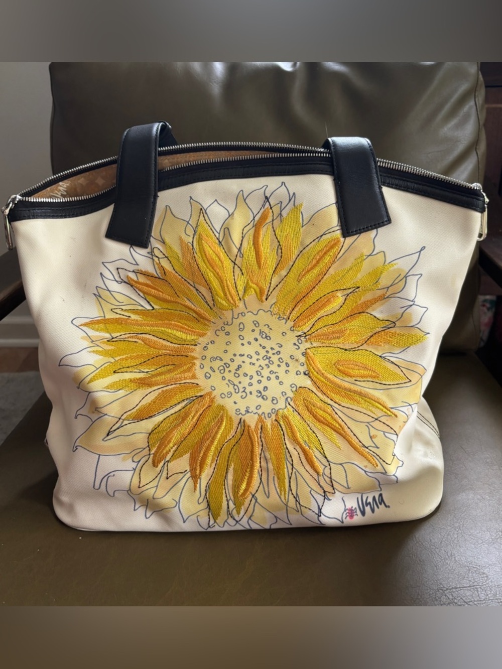 Brighton Vera Sunflower tote